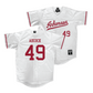 Arkansas Baseball White Jersey - Cody Adcock | #49