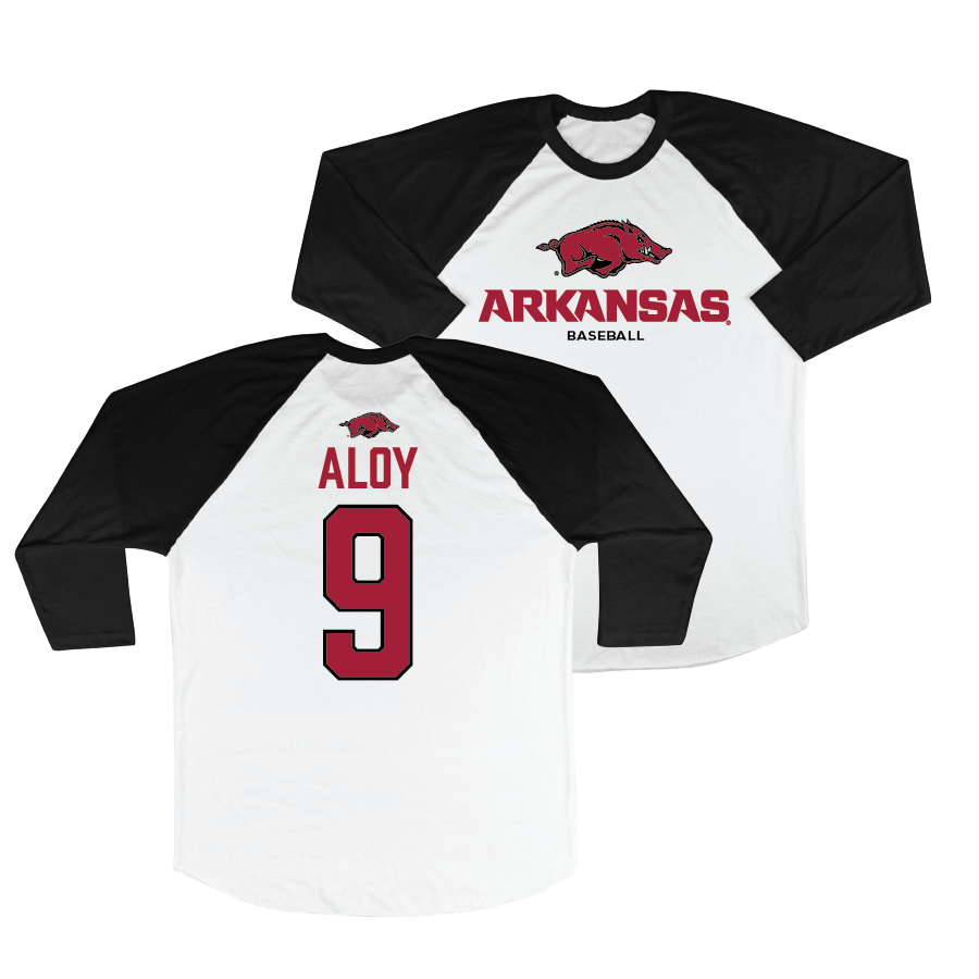 Arkansas Baseball 3/4 Sleeve Raglan Tee - Wehiwa Aloy | #9