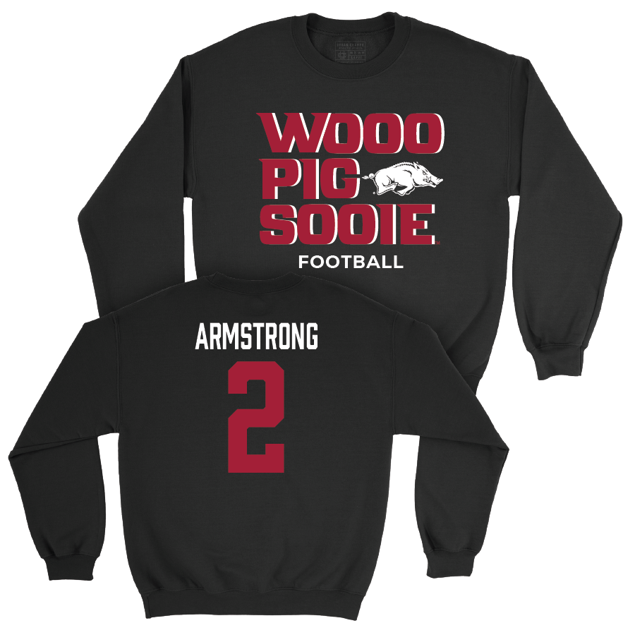 Arkansas Football Black Woo Pig Crew - Andrew Armstrong Youth Small