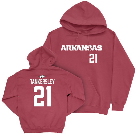 Arkansas Women's Soccer Cardinal Wordmark Hoodie - Ava Tankersley Small