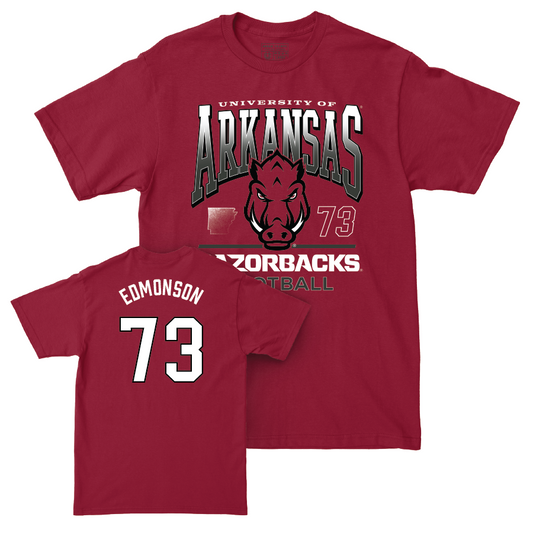 Arkansas Football Cardinal Staple Tee - Brooks Edmonson Youth Small