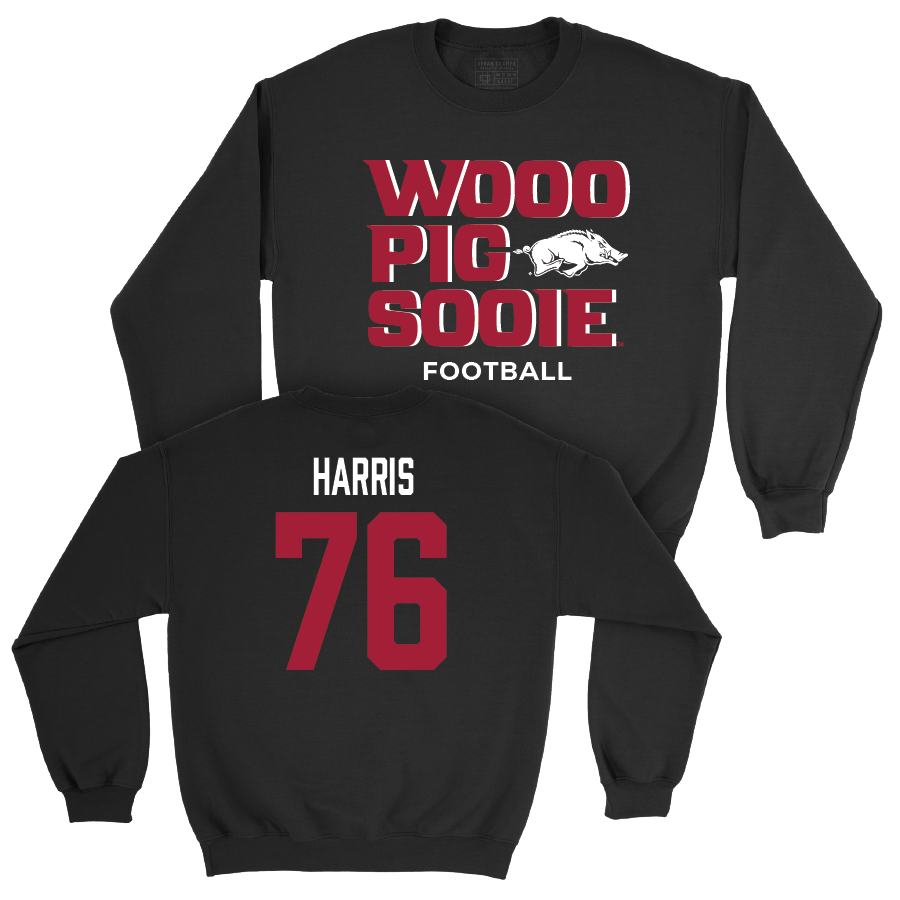 Arkansas Football Black Woo Pig Crew - E’Marion Harris Youth Small