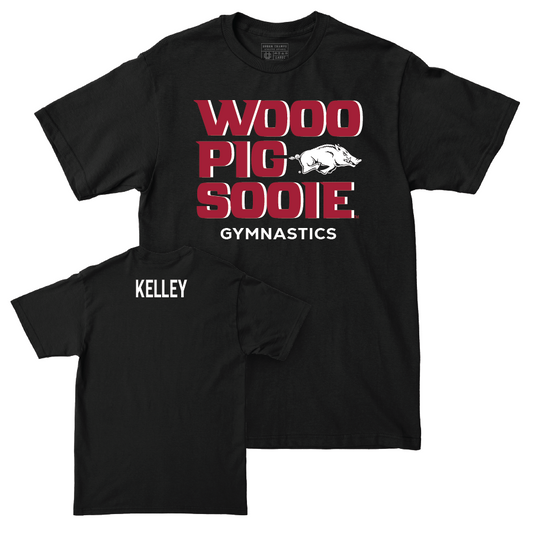 Arkansas Women's Gymnastics Black Woo Pig Tee - Emma Kelley Youth Small