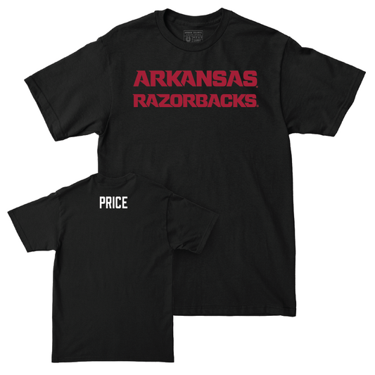 Arkansas Women's Gymnastics Black Player Tee - Frankie Price Youth Small