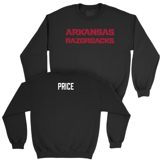 Arkansas Women's Gymnastics Black Player Crew - Frankie Price Youth Small