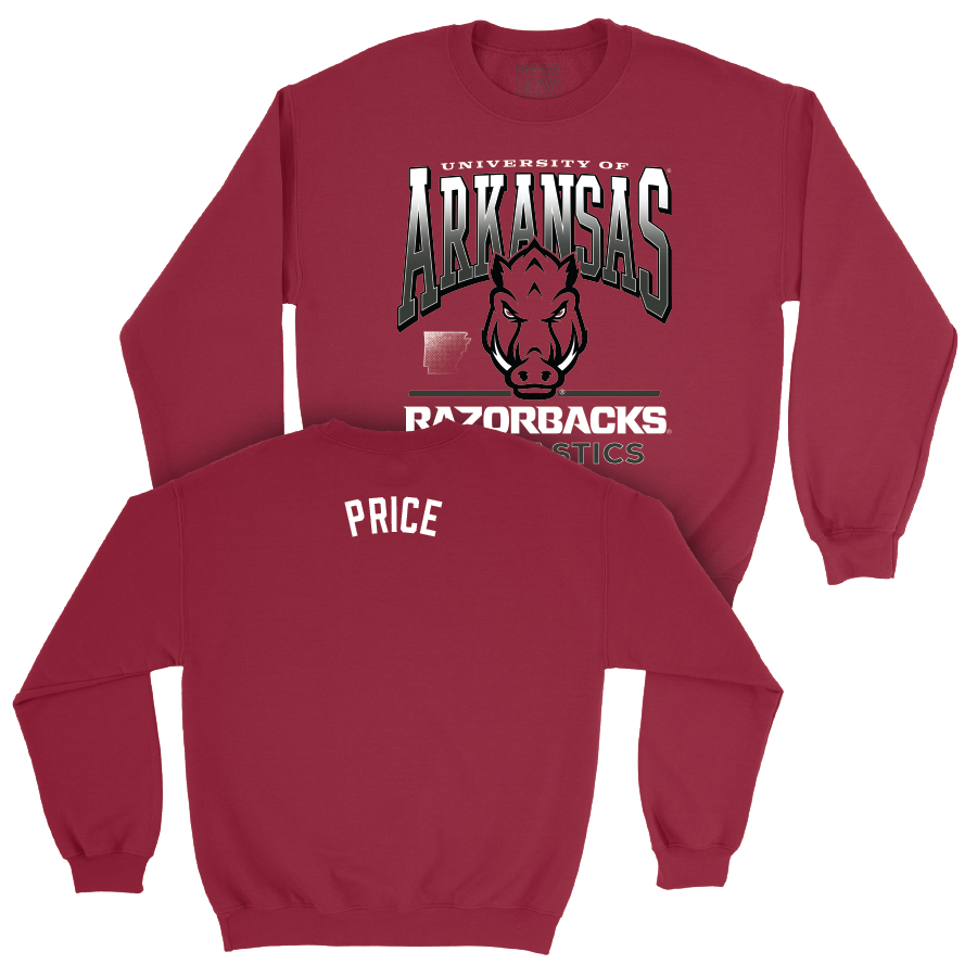 Arkansas Women's Gymnastics Cardinal Staple Crew - Frankie Price Youth Small