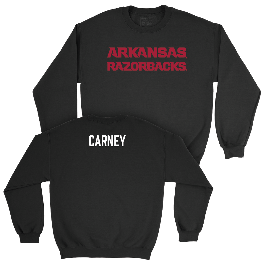 Arkansas Men's Track & Field Black Player Crew - Isaac Carney Youth Small