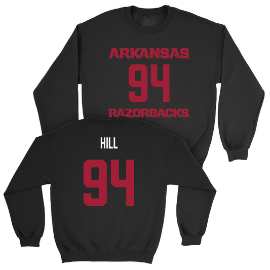 Arkansas Football Black Player Crew - Jon Hill Youth Small