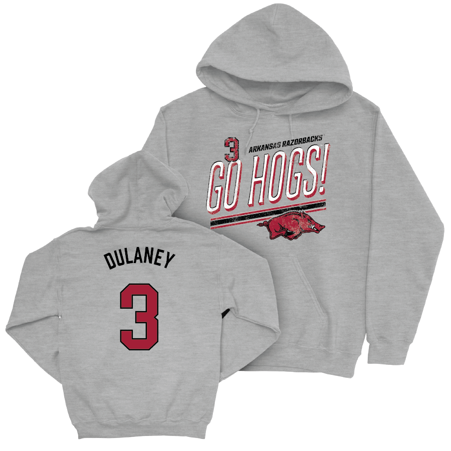 Arkansas Women's Soccer Sport Grey Hogs Hoodie - Kiley Dulaney Youth Small