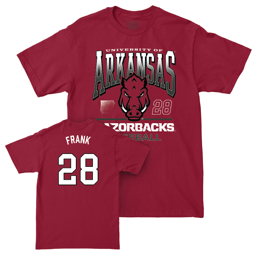 Arkansas Baseball Cardinal Staple Tee - Koty Frank Youth Small