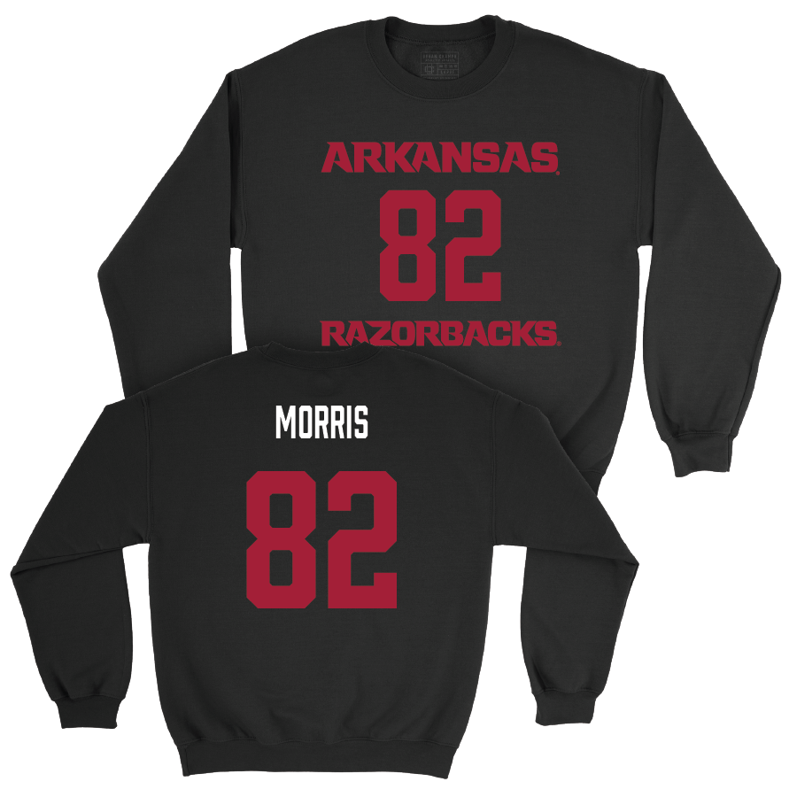 Arkansas Football Black Player Crew - Kaylon Morris Youth Small