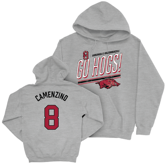 Arkansas Softball Sport Grey Hogs Hoodie - Lauren Camenzind Youth Small