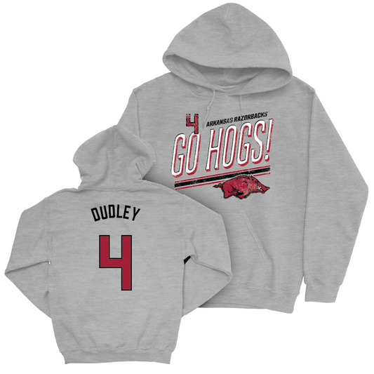 Arkansas Women's Volleyball Sport Grey Hogs Hoodie - Lily Dudley Youth Small