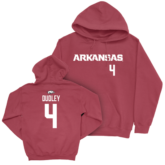 Arkansas Women's Volleyball Cardinal Wordmark Hoodie - Lily Dudley Youth Small