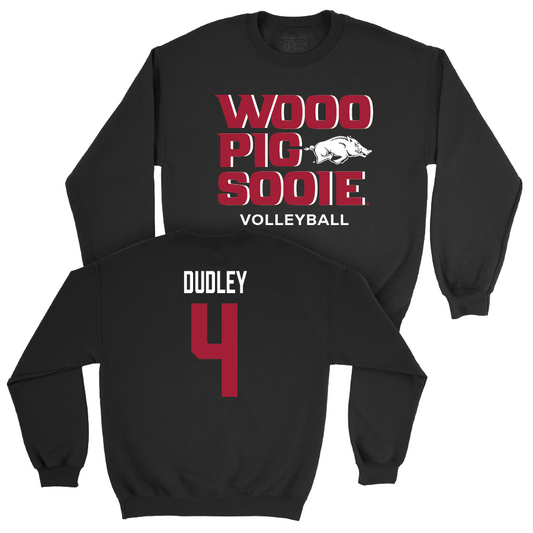 Arkansas Women's Volleyball Black Woo Pig Crew - Lily Dudley Youth Small