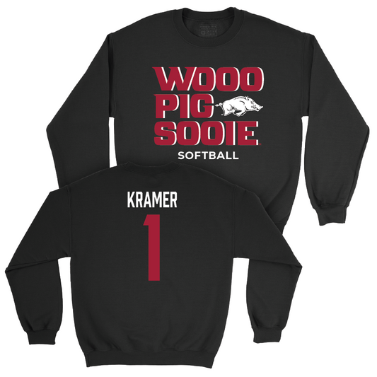 Arkansas Softball Black Woo Pig Crew - Raigan Kramer Youth Small