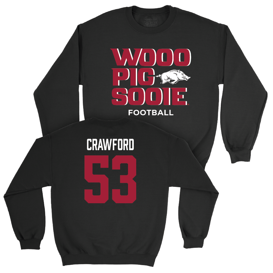 Arkansas Football Black Woo Pig Crew - Ty’Kieast Crawford Youth Small