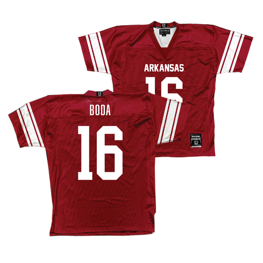 Arkansas Football Cardinal Jersey   - Blake Boda