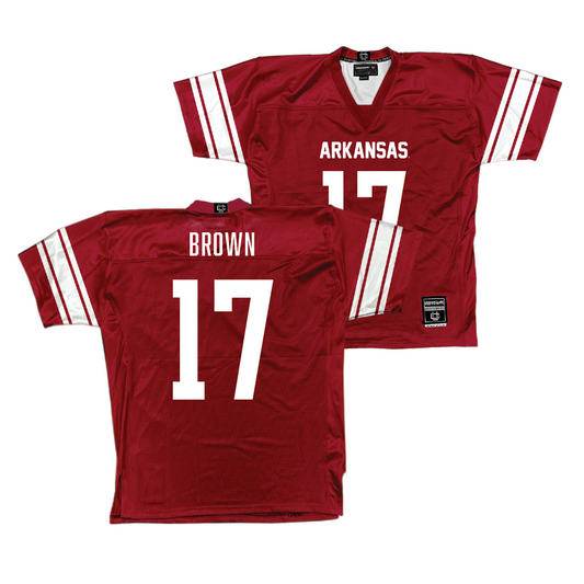 Arkansas Football Cardinal Jersey    - Cj Brown