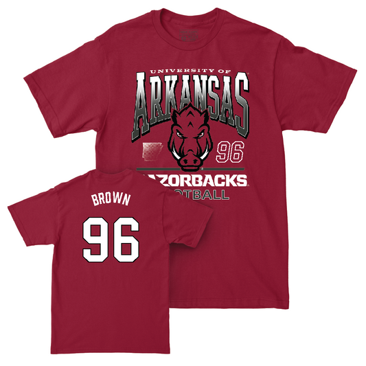 Arkansas Football Cardinal Staple Tee   - Elijah Brown