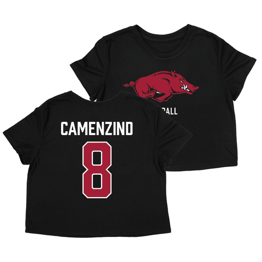 Arkansas Softball Crop Top - Lauren Camenzind | #8