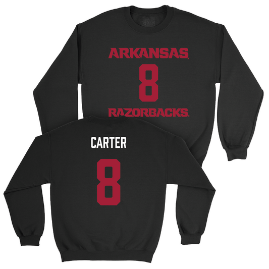 Arkansas Women's Soccer Black Player Crew - Kate Carter