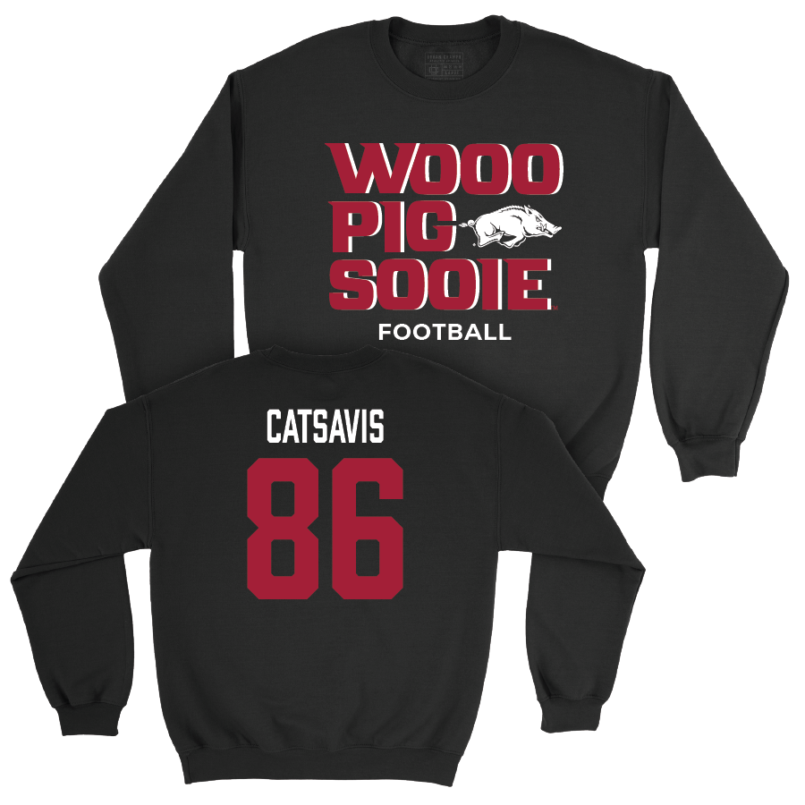 Arkansas Football Black Woo Pig Crew  - Walker Catsavis