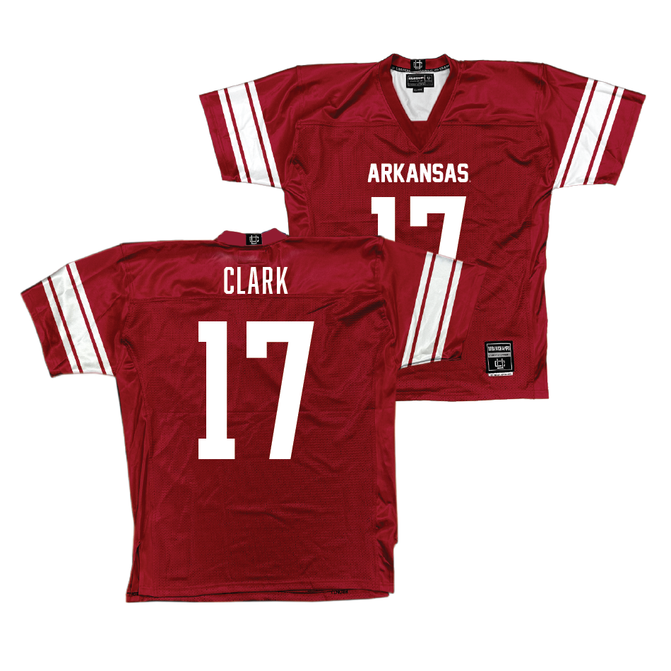 Arkansas Football Cardinal Jersey - Hudson Clark