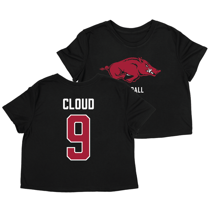 Arkansas Softball Crop Top - Rylee Cloud | #9