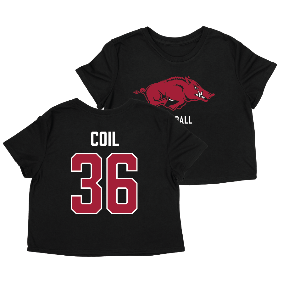 Arkansas Baseball Crop Top - Parker Coil | #36