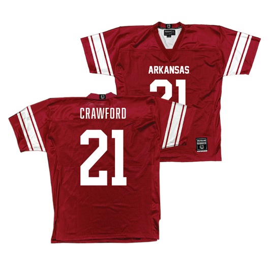 Arkansas Football Cardinal Jersey - Emmanuel Crawford