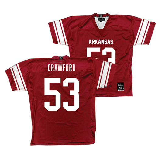 Arkansas Football Cardinal Jersey - Ty’Kieast Crawford