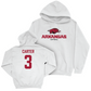 Arkansas Softball White Classic Hoodie  - Nia Carter