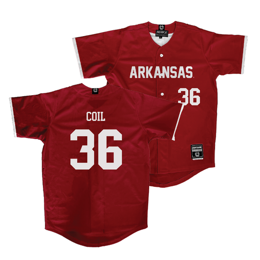 Arkansas Baseball Cardinal Jersey - Parker Coil | #36