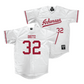 Arkansas Baseball White Jersey - Hunter Dietz | #32