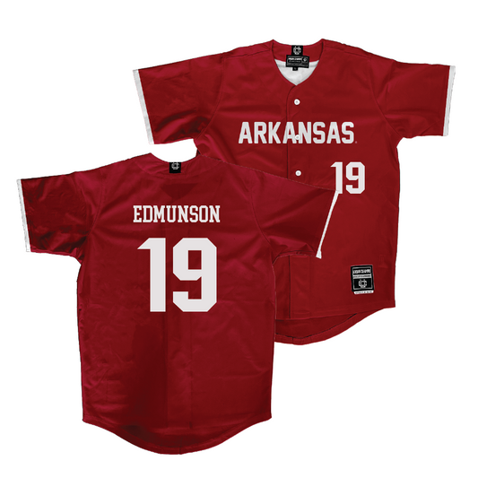 Arkansas Baseball Cardinal Jersey - Will Edmunson | #19