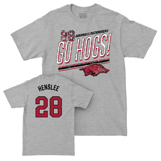 Arkansas Women's Soccer Sport Grey Hogs Tee   - Kyndal Ewertz