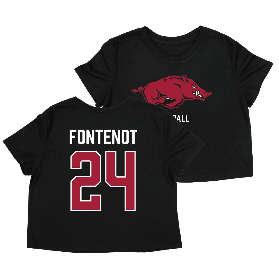 Arkansas Softball Crop Top - Nyjah Fontenot | #24