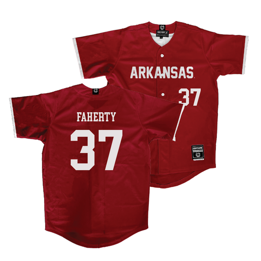 Arkansas Baseball Cardinal Jersey - Jake Faherty | #37