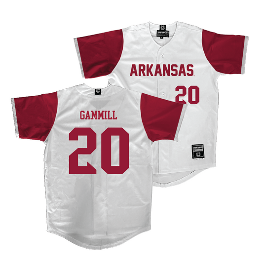 Arkansas Softball White Jersey - Hannah Gammill | #20