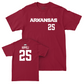 Arkansas Women's Soccer Cardinal Wordmark Tee - Morgan Hippeli