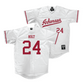 Arkansas Baseball White Jersey - Peyton Holt | #24