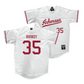 Arkansas Baseball White Jersey - Jordan Huskey | #35