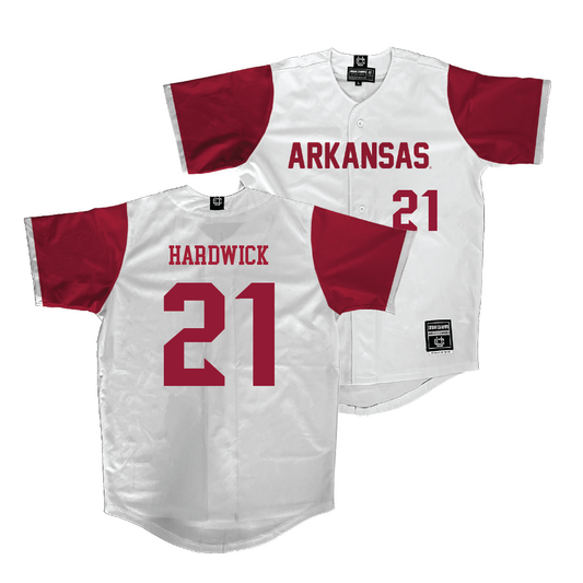 Arkansas Softball White Jersey - Mallory Hardwick | #21