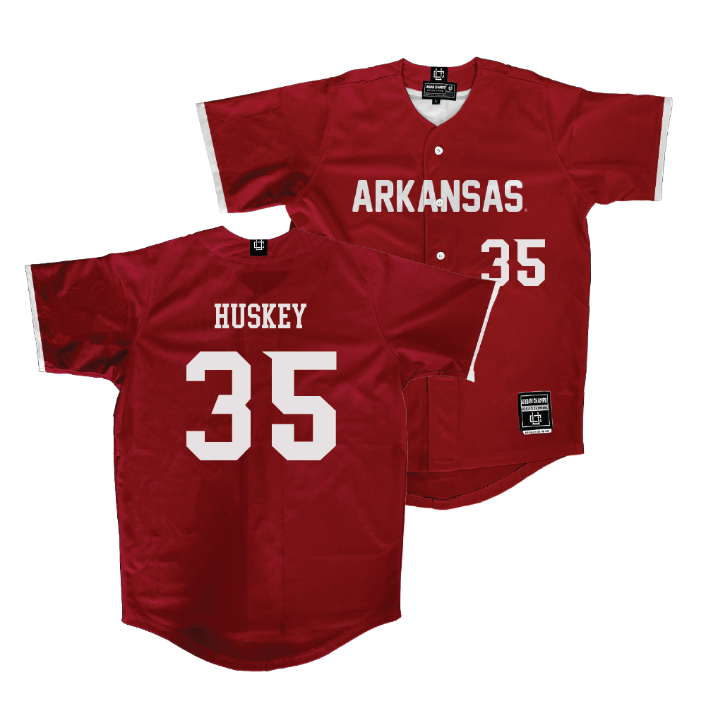 Arkansas Baseball Cardinal Jersey - Jordan Huskey | #35