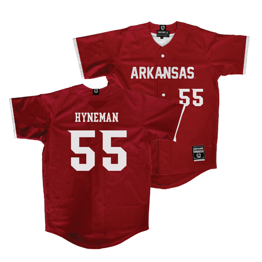 Arkansas Baseball Cardinal Jersey - Josh Hyneman | #55