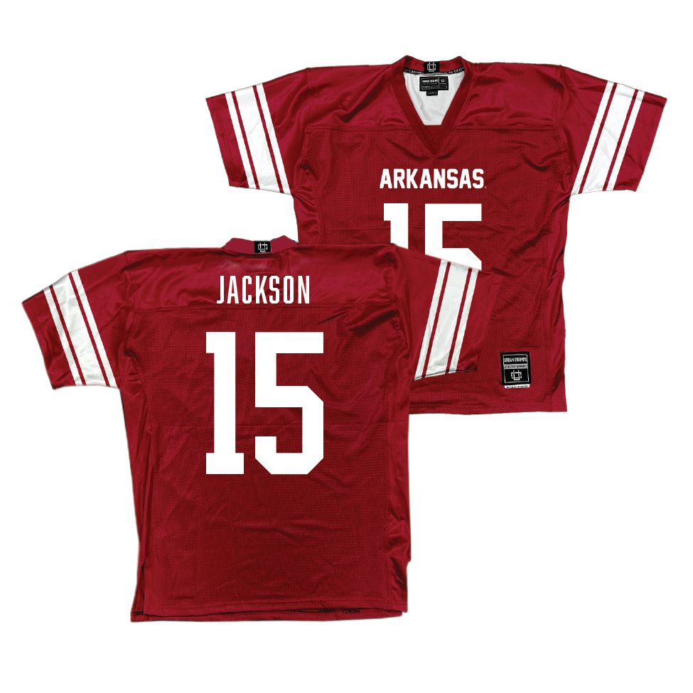 Arkansas Football Cardinal Jersey    - Kenneth Jackson