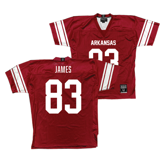 Arkansas Football Cardinal Jersey - Dazmin James