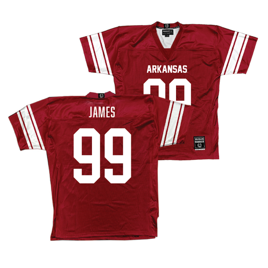 Arkansas Football Cardinal Jersey - Kaleb James