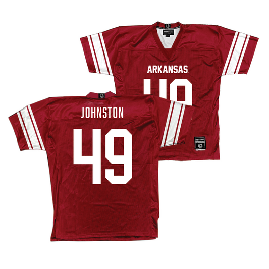 Arkansas Football Cardinal Jersey  - Luke Johnston